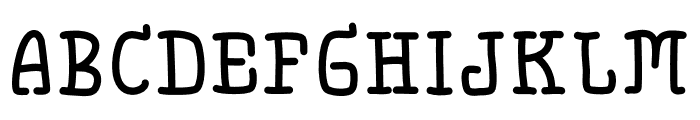 hughug square Font UPPERCASE