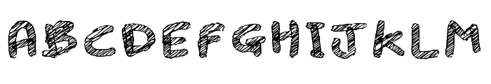 iScribble Outlined Light Font UPPERCASE