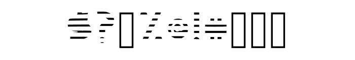 iStrain - Horizontal Font OTHER CHARS