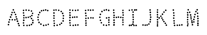 ifont Dotted 2 Font UPPERCASE