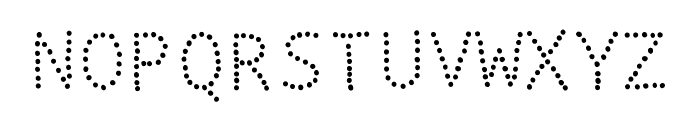 ifont Dotted 2 Font UPPERCASE