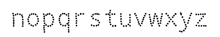 ifont Dotted 2 Font LOWERCASE