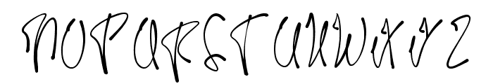 ink signature Regular Font UPPERCASE