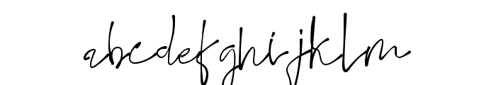 ink signature Regular Font LOWERCASE