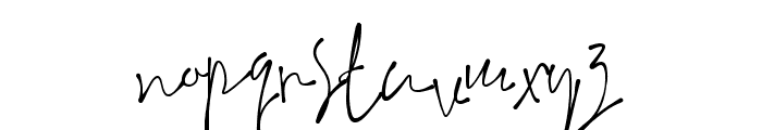 ink signature Regular Font LOWERCASE