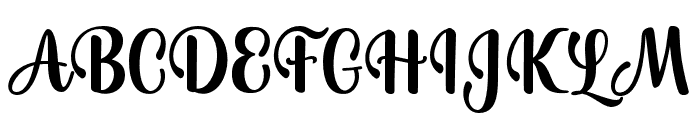 junishia Font UPPERCASE