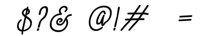 kathleen typeface Italic Font OTHER CHARS