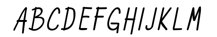 kathleen typeface Italic Font UPPERCASE