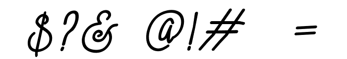 kathleentypeface-Italic Font OTHER CHARS