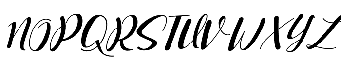 kimberlly lovely Italic Font UPPERCASE