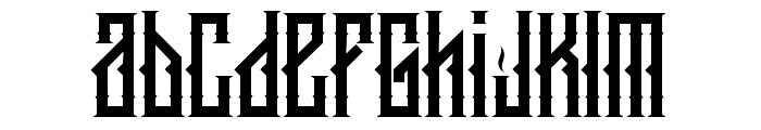 kingarmored-Regular Font LOWERCASE