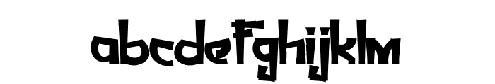 kotatsue Bold Font LOWERCASE