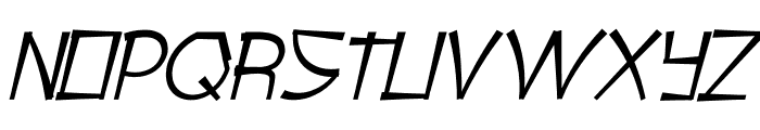 kotatsue Italic Font UPPERCASE