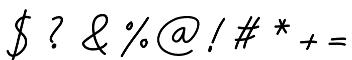 liftscript Font OTHER CHARS