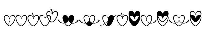 love art design Font LOWERCASE