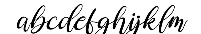 love erlia Italic Font LOWERCASE