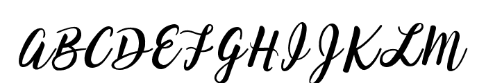 loveShine-Regular Font UPPERCASE
