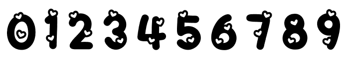 lovey hearts Font OTHER CHARS