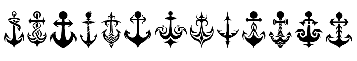 lucky Anchor Regular Font UPPERCASE