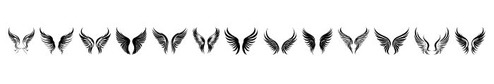 magic wings Regular Font UPPERCASE