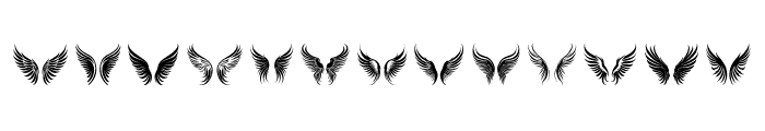 magic wings Regular Font UPPERCASE