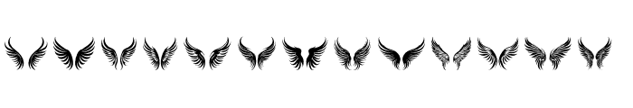 magic wings Regular Font LOWERCASE