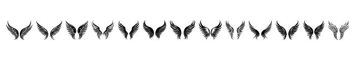 magic wings Regular Font LOWERCASE