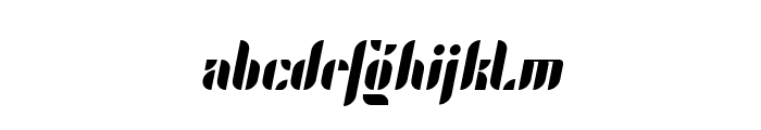 magnus Italic Font LOWERCASE