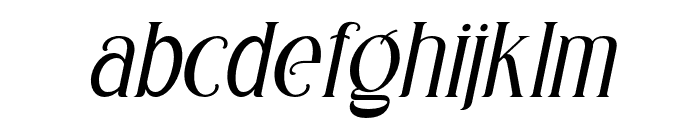 manthano-Italic Font LOWERCASE