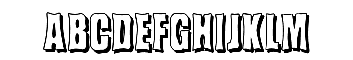 menoreh-SHADOW Font LOWERCASE