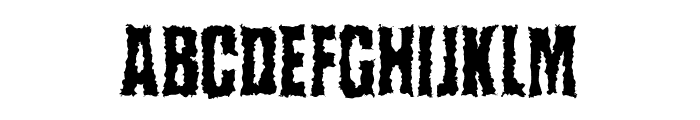 menoreh-distort Font LOWERCASE