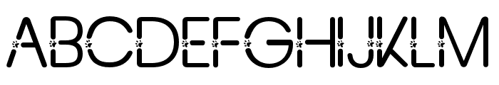 meow Regular Font UPPERCASE