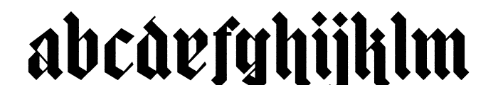mightydustrough-Regular Font LOWERCASE
