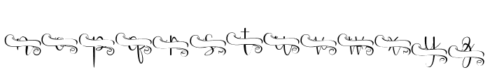 millea Monogram Font LOWERCASE