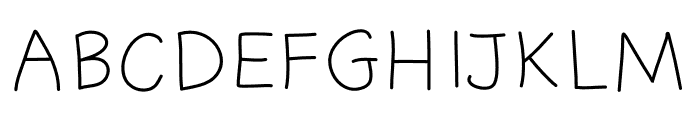 minibubble-light Font UPPERCASE