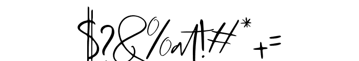 minted Signature Font OTHER CHARS