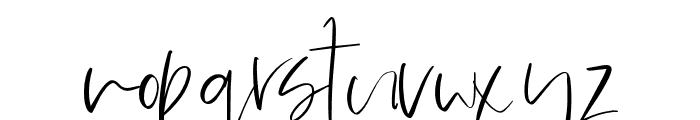 minted Signature Font LOWERCASE