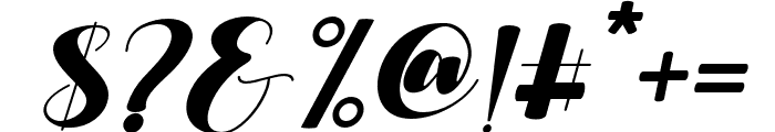mitchelly-Italic Font OTHER CHARS