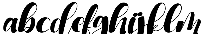 mitchelly-Italic Font LOWERCASE