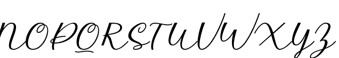 mithana script Font UPPERCASE