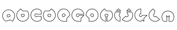 mohr-Hollow Font LOWERCASE
