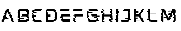 mokoto glitch mark II Font LOWERCASE