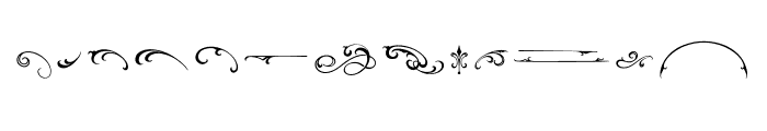 monshiner ornament Font LOWERCASE