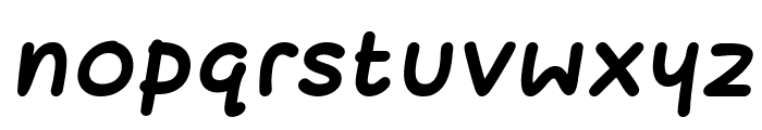 montie's Bold Italic Font LOWERCASE