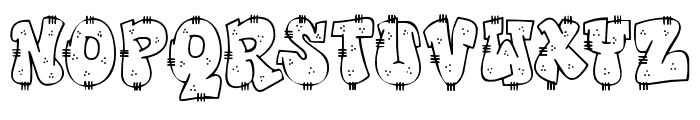 mural pink Font LOWERCASE