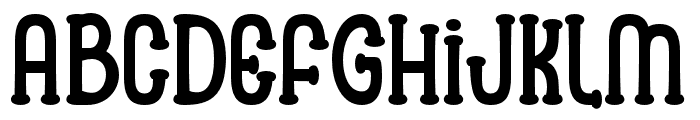 mushrooms Regular Font UPPERCASE