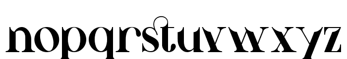 nisty black Font LOWERCASE