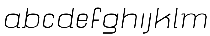 nompang Extra Light Italic Font LOWERCASE
