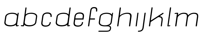 nompang-ExtraLightItalic Font LOWERCASE