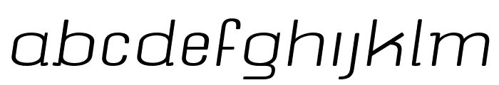 nompang Light Italic Font LOWERCASE